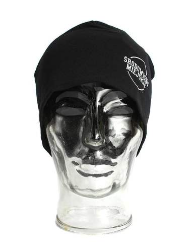 Czapka Zimowa "Classic" - Czarna / biała SM_453 Środowisko Miejskie