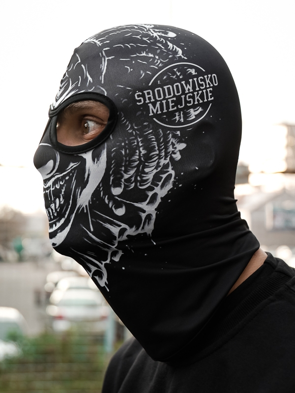 Balaclava - "Clown" - Black / White SM_1117 Środowisko Miejskie BALACLAVAS