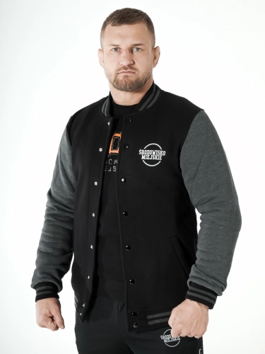 Baseball Blouse "Classic" Black/Graphite SM_886 Środowisko Miejskie SWEATSHIRTS ZIP