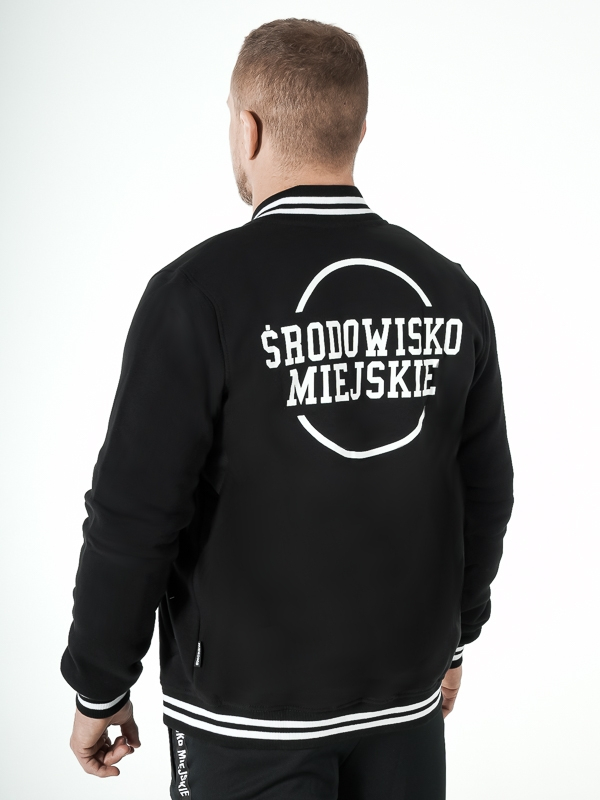 Baseball Blouse "Classic" Black/White SM_885 Środowisko Miejskie SWEATSHIRTS ZIP