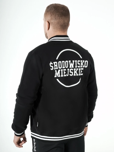 Baseball Blouse "Classic" Black/White SM_885 Środowisko Miejskie SWEATSHIRTS ZIP 2