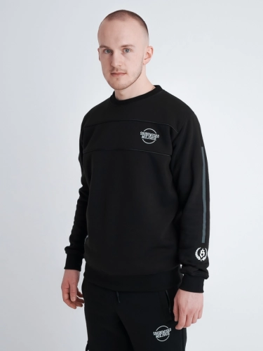 Bluza bez kaptura "Freshline" - Czarna SM_1171 Środowisko Miejskie