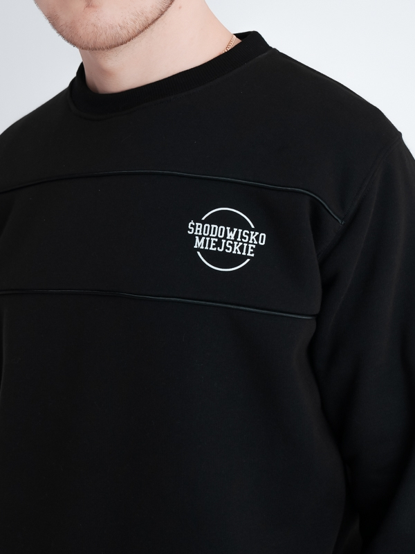 Bluza bez kaptura "Freshline" - Czarna SM_1171 Środowisko Miejskie