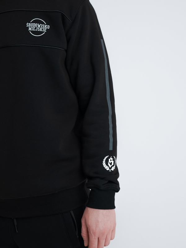 Bluza bez kaptura "Freshline" - Czarna SM_1171 Środowisko Miejskie