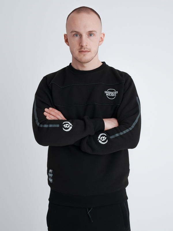 Crewneck "Freshline" - Black SM_1171 Środowisko Miejskie CREWNECK