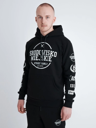 Hoodie "Classic mood" - Black SM_1173 Środowisko Miejskie HOODIE