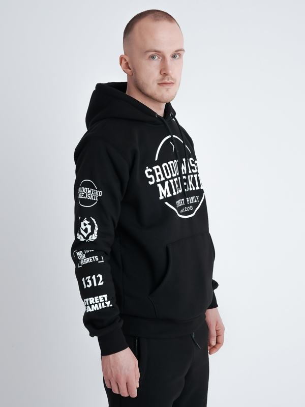 Hoodie "Classic mood" - Black SM_1173 Środowisko Miejskie HOODIE