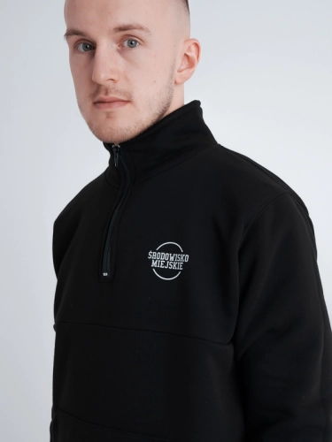 Crewneck "New street classic" - Black SM_1174 Środowisko Miejskie SWEATSHIRTS ZIP
