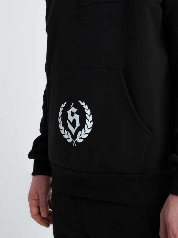 Bluza stójka "New street classic" - Czarna SM_1174 Środowisko Miejskie