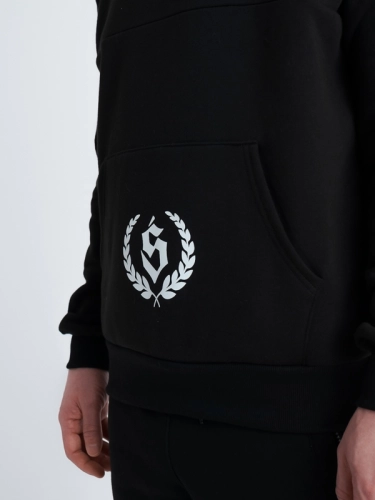 Crewneck "New street classic" - Black SM_1174 Środowisko Miejskie SWEATSHIRTS ZIP