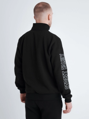 Bluza stójka "New street classic" - Czarna SM_1174 Środowisko Miejskie 2