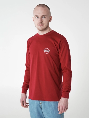 Longsleeve "Classic" - Burgundy SM_381 Środowisko Miejskie LONGSLEEVE