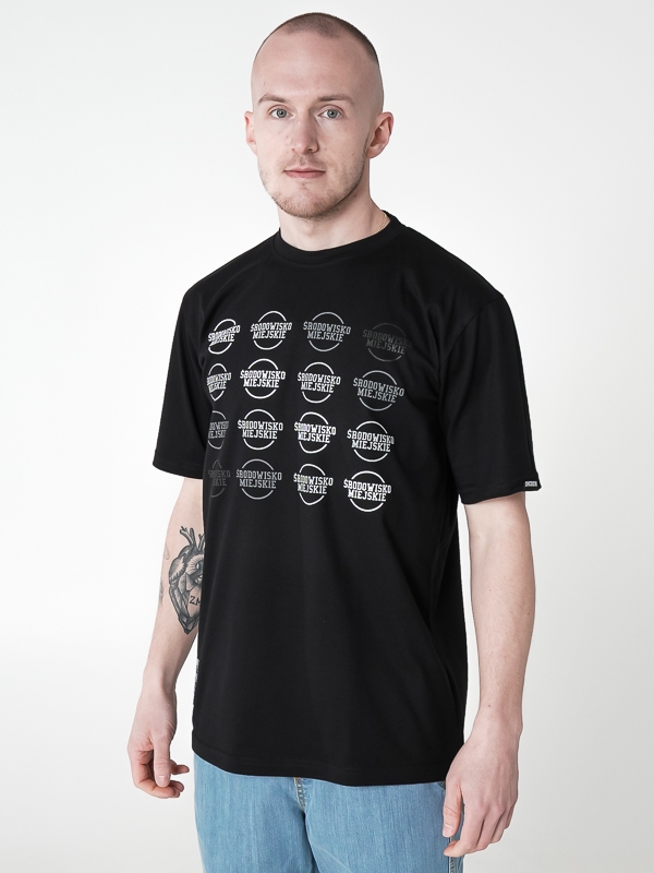 T-Shirt "Flaga" - Black SM_526 Środowisko Miejskie T-SHIRTS