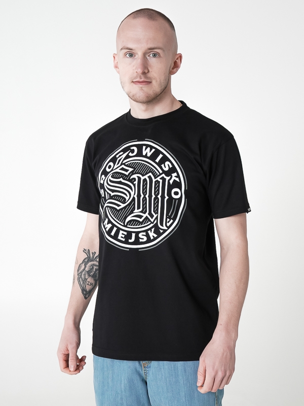 T-Shirt "Round" - Black SM_782 Środowisko Miejskie T-SHIRTS