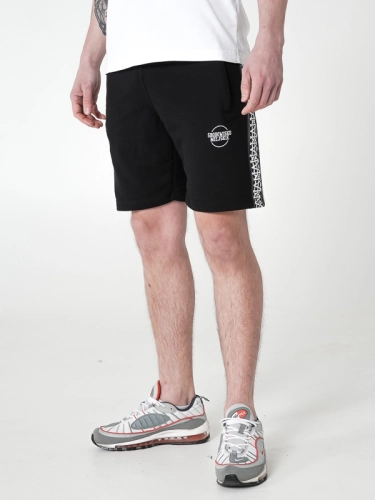 Shorts "Lampas" - Black / White SM_1037 Środowisko Miejskie SWEAT SHORTS