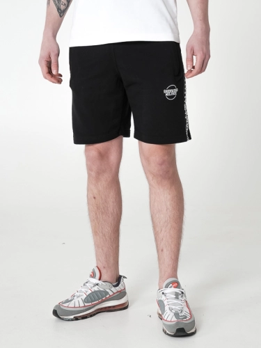 Shorts "Lampas" - Black / White SM_1037 Środowisko Miejskie SWEAT SHORTS