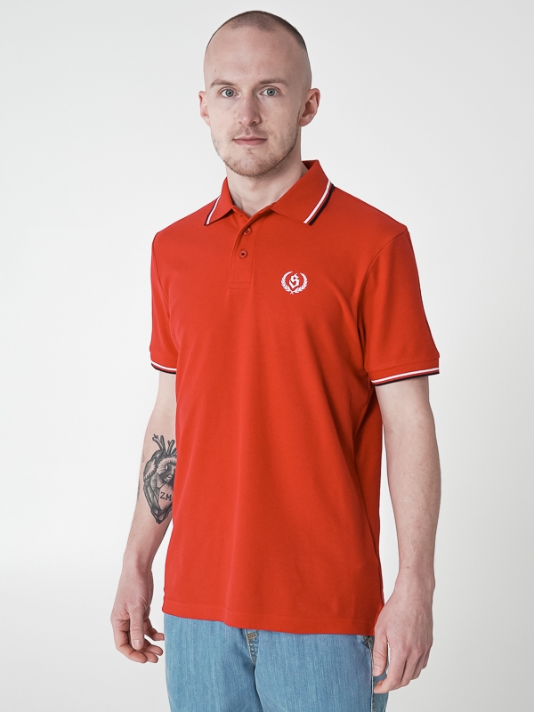 Polo shirt "Laur" - Red SM_1175 Środowisko Miejskie T-SHIRTS