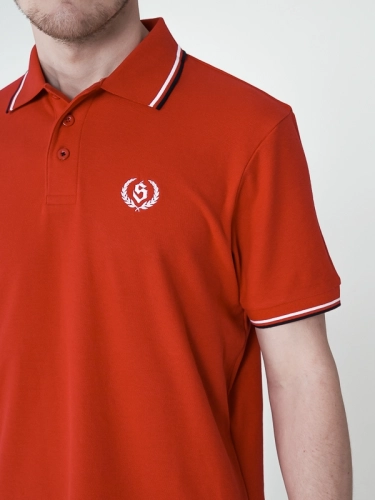 Polo shirt "Laur" - Red SM_1175 Środowisko Miejskie T-SHIRTS