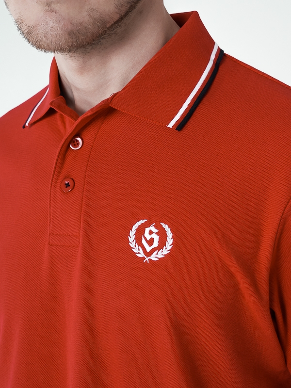 Polo shirt "Laur" - Red SM_1175 Środowisko Miejskie T-SHIRTS