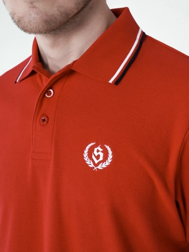 Polo shirt "Laur" - Red SM_1175 Środowisko Miejskie T-SHIRTS