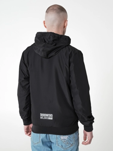 Kurtka Wiatrówka z kapturem "Classic" - Czarna SM_1181 Środowisko Miejskie 2