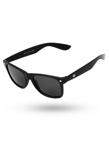 Okulary przeciwsłoneczne "Laur" - Czarne - Matowe- 0-02 SM_0-02 Środowisko Miejskie SUNGLASSES