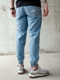 Spodnie Jeansowe Jogger "Laur" - Jasne niebieskie