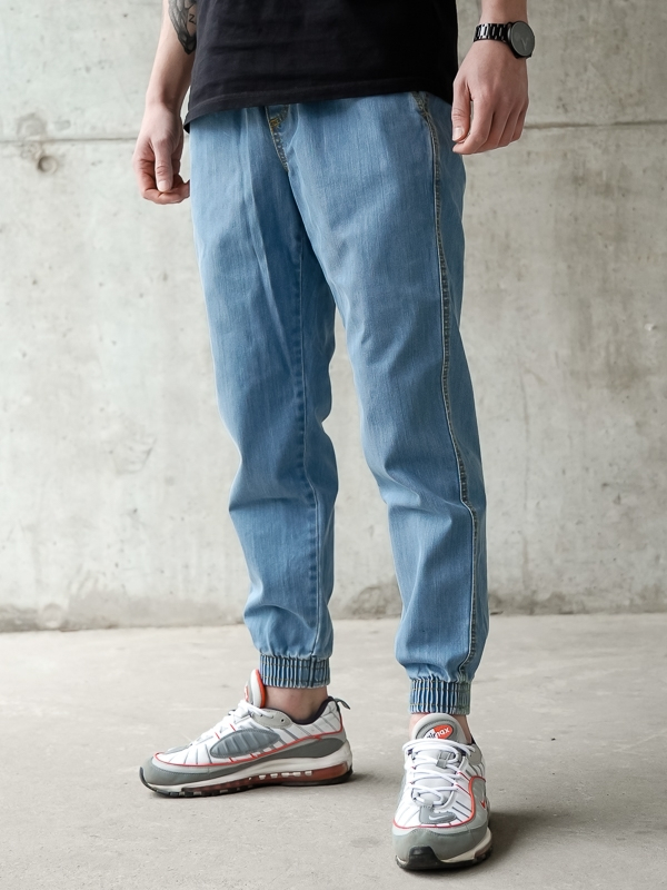 Pants Jeans Jogger "Laur" Light Blue SM_1180 Środowisko Miejskie JOGGER