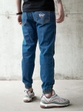 Spodnie Jeansowe Jogger "Laur" - Niebieskie