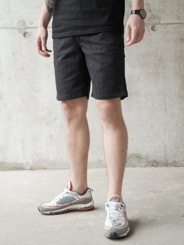 Shorts Jeans "Classic Icon" Organic Black SM_895 Środowisko Miejskie JEANS 2