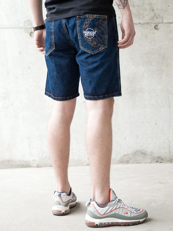 Shorts Jeans "Laur" Dark Blue SM_1188 Środowisko Miejskie JEANS