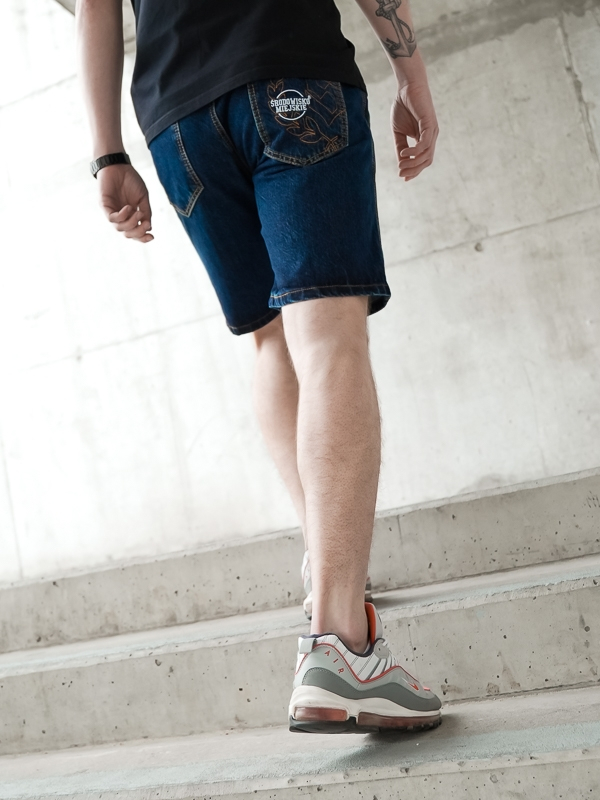 Shorts Jeans "Laur" Dark Blue SM_1188 Środowisko Miejskie JEANS