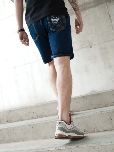 Shorts Jeans "Laur" Dark Blue SM_1188 Środowisko Miejskie JEANS