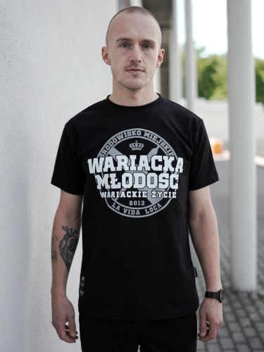 T-Shirt "Wariacka Młodość" - Black SM_270 Środowisko Miejskie T-SHIRTS