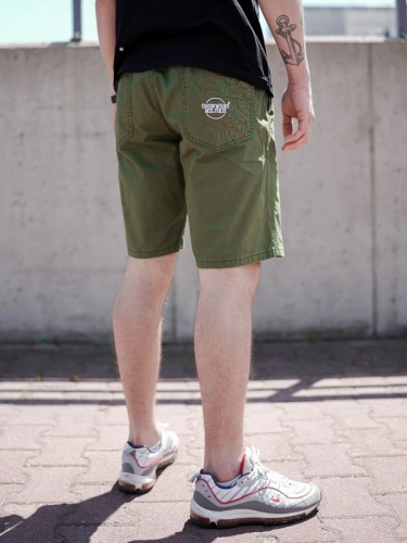 Shorts "Laur" Olive SM_1191 Środowisko Miejskie JEANS