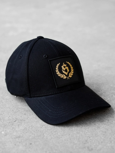 Cap "Laur" - 6-panels - Black / Gold SM_1196 Środowisko Miejskie CAPS