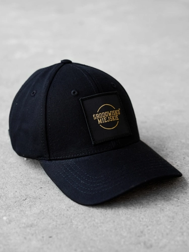 Cap "Classic" - 6-panels - Black / Gold SM_1198 Środowisko Miejskie CAPS