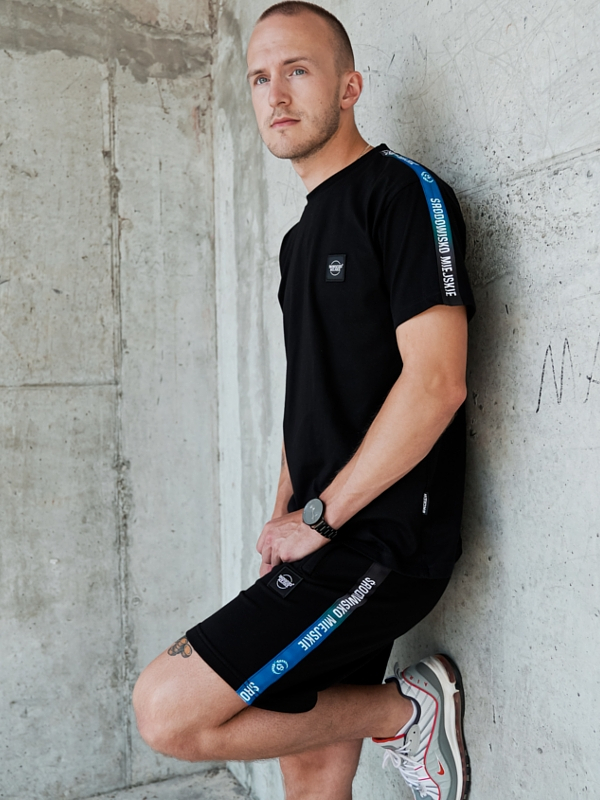 Shorts "CLS Mini" - Black / Blue SM_1200 Środowisko Miejskie SWEAT SHORTS
