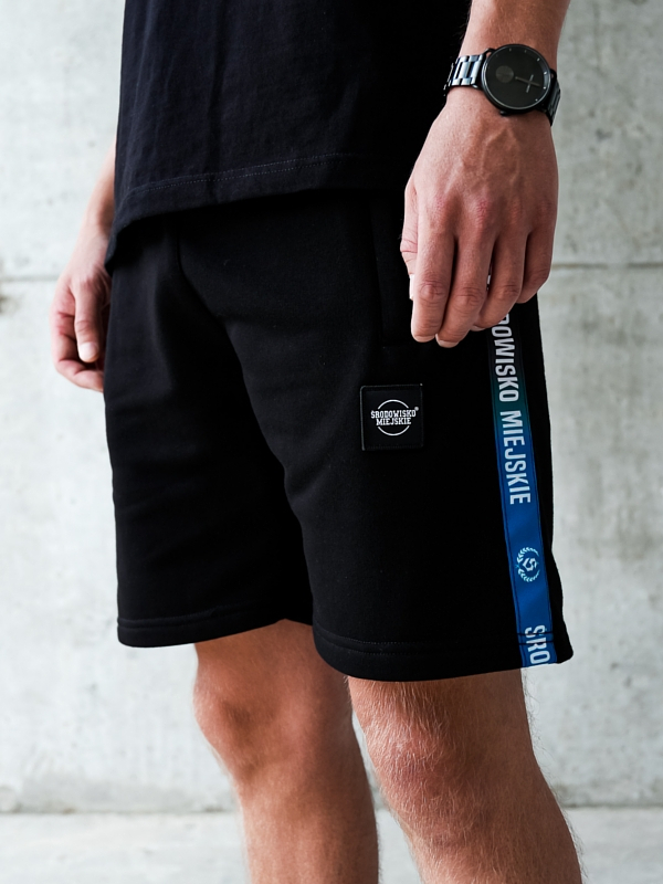 Shorts "CLS Mini" - Black / Blue SM_1200 Środowisko Miejskie SWEAT SHORTS