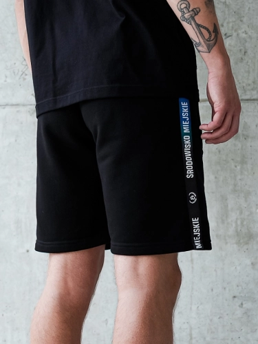 Shorts "CLS Mini" - Black / Blue SM_1200 Środowisko Miejskie SWEAT SHORTS 2