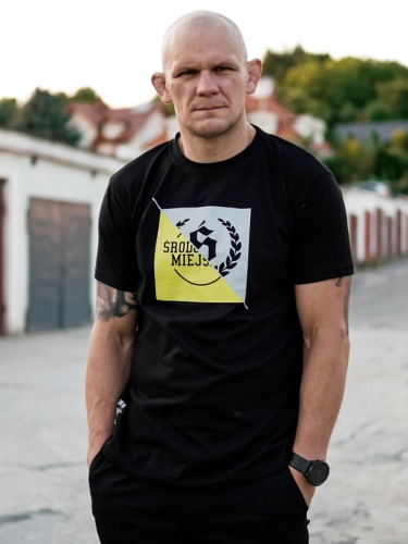 T-Shirt "Duo" - Black / Lime green SM_1210 Środowisko Miejskie T-SHIRTS