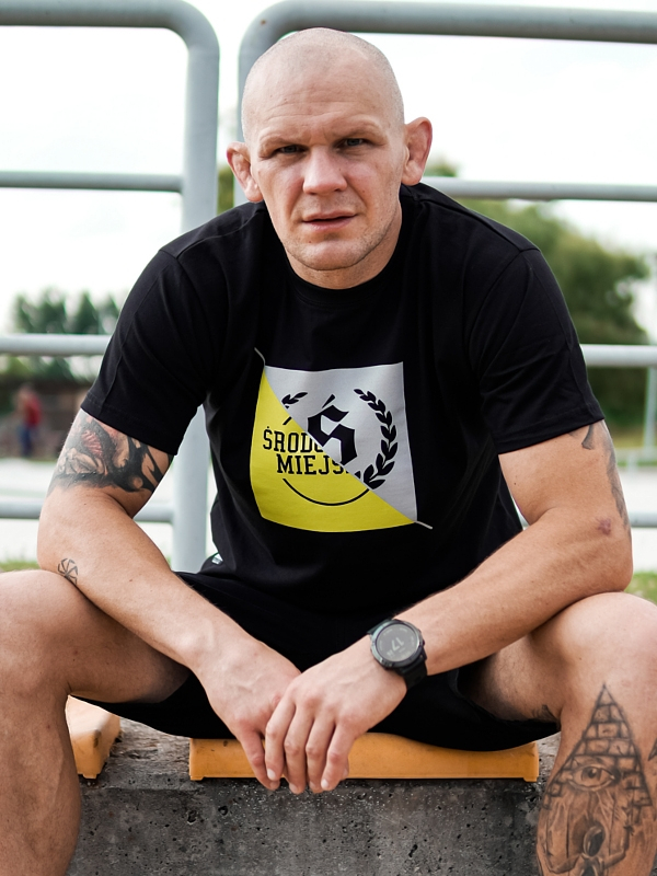 T-Shirt "Duo" - Black / Lime green SM_1210 Środowisko Miejskie T-SHIRTS