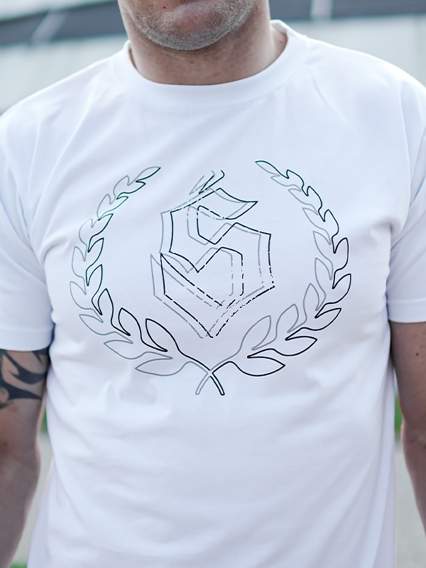 T-Shirt "Outline" - White / Black SM_1214 Środowisko Miejskie T-SHIRTS