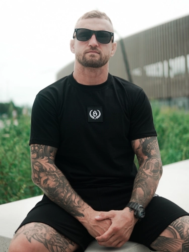 Koszulka "City" - Czarna / Biała SM_1216 Środowisko Miejskie