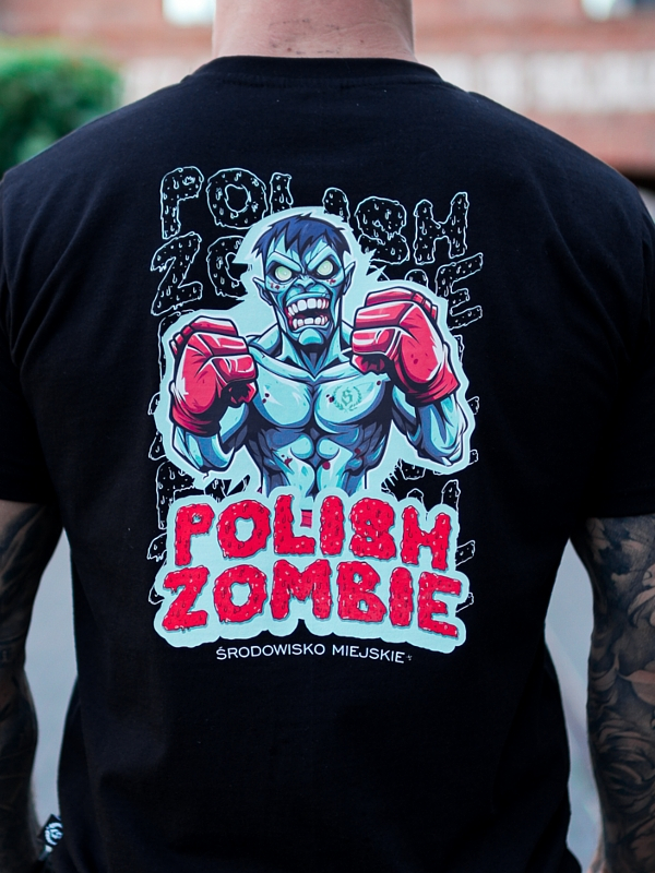 Koszulka "Polish Zombie" - Czarna - Marcin Wrzosek x Środowisko Miejskie SM_1217 Środowisko Miejskie