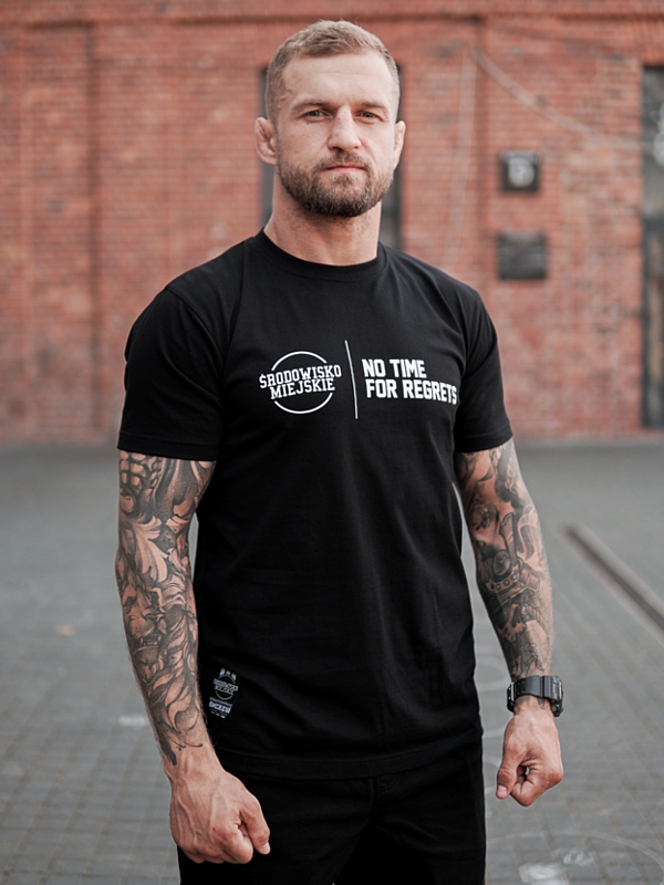 T-Shirt "No regrets" - Black SM_1164 Środowisko Miejskie T-SHIRTS