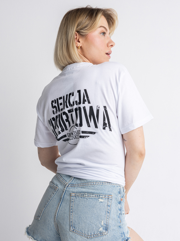 T-Shirt "Sekcja Sportowa" - White SM_787 Środowisko Miejskie T-SHIRTS