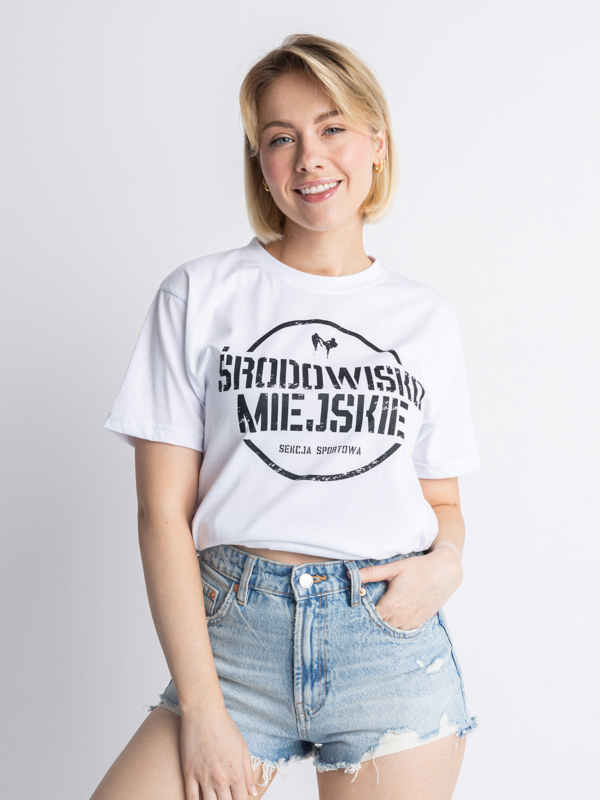 T-Shirt "Sekcja Sportowa" - White SM_787 Środowisko Miejskie T-SHIRTS