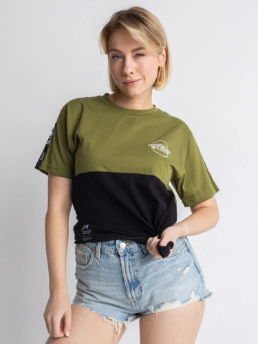 T-shirt "Classic small" - Olive / Black SM_1052 Środowisko Miejskie T-SHIRTS