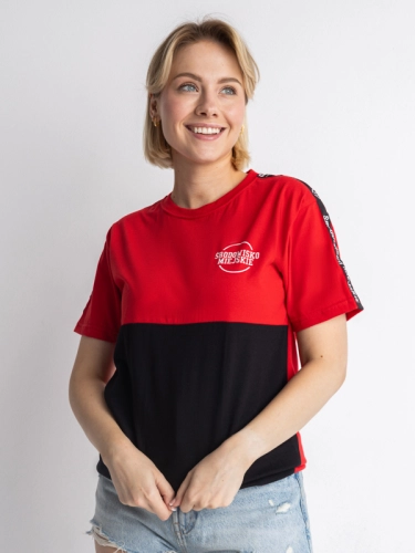 T-shirt "Classic small" - Red / Black SM_1053 Środowisko Miejskie T-SHIRTS